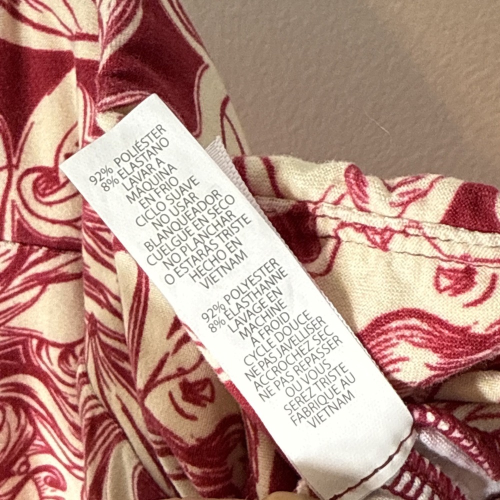 Lularoe Disney Princess Legging Burgundy Pink Beige OS Snow White Belle Rapunzel - Picture 5 of 7